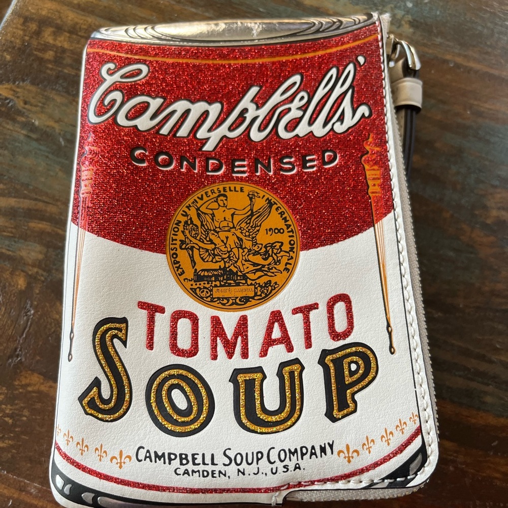 Limited Edition Campbell’s Soup Coach Wristlet - brand new!!